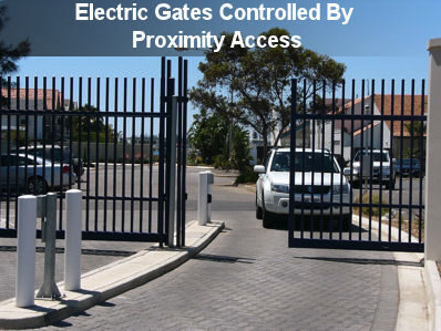 Electric gate controlled by access control system